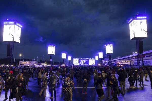 Main stage with monitors at the Rock am Ring Festival on Friday, Nürburgring race track race track, 07.06.2025