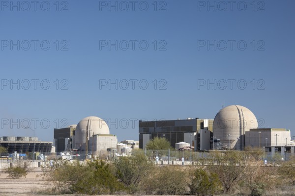 Tonopah, Arizona - The Palo Verde Nuclear Power Plant. It is one of the largest nuclear plants in the U.S, and the only one not located on a large body of water. It uses recycled wastewater from the Phoenix area