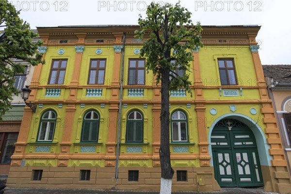 Restored residential building from the 19th century, Medias, Romania