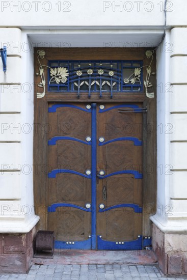 Art nouveau door around 1900, Chernowicz, Ukraine