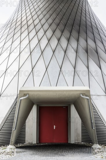 Radarstation, antennas der earth station Raisting, Upper Bavaria, Bavaria, Germany