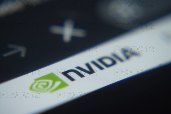 Dhaka, Bangladesh- 02 Dec 2025: A Close-up of a laptop screen is displaying the nvidia web interface in a browser