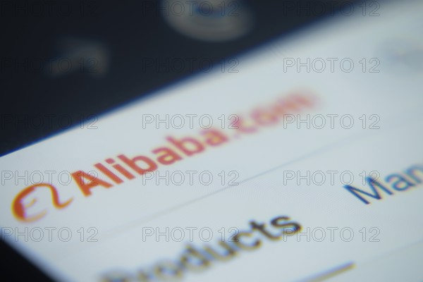 Dhaka, Bangladesh- 02 Dec 2025: A Close-up of a laptop screen is displaying the Alibaba web interface in a browser