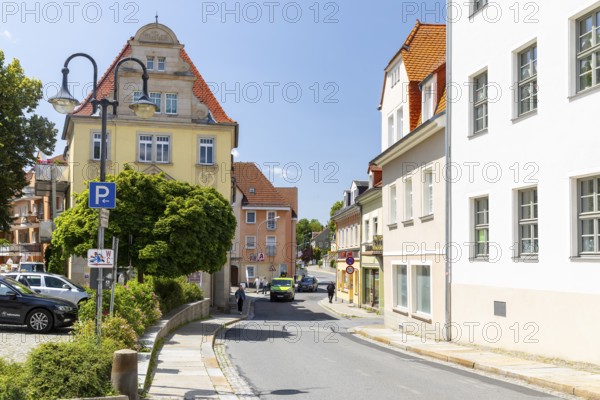 Downtown Pulsnitz, Saxony, Germany