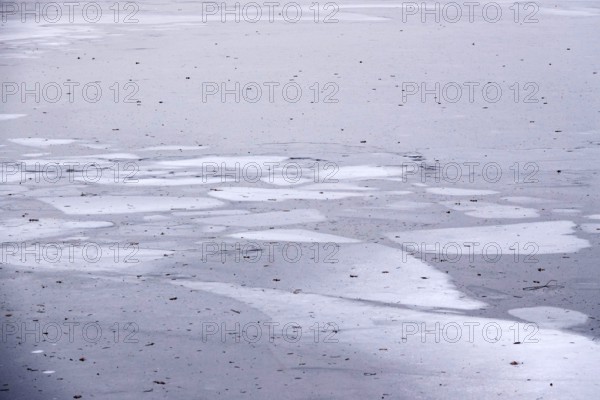 Winter, frozen lake, Germany