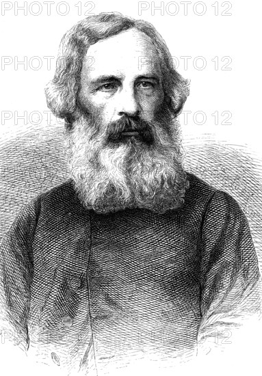 Gustav Adolf Wislicenus, 1803-1875, was a German Protestant theologian, woodcut from 1864