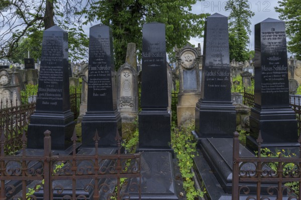 German-Jewish graves, Jewish cemetery, Czernowicz, Bukovina, Ukraine