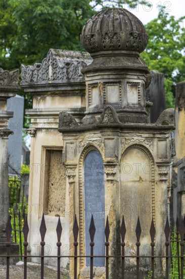 Tombstones at the Jewish cemetery, since 1866, Czernowicz, Bukovina, Ukraine