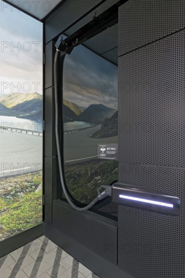 Audi charging station for electric cars on EUREF Campus Düsseldorf, detail, European Energy Forum for Climate Protection and Electric Mobility, Energiewende, Düsseldorf, North Rhine-Westphalia, Germany