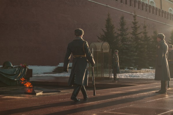 Moscow, Russia. The change of guards