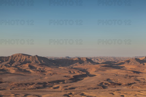 Mitzpe Ramon, Israel. The vast desert of Maktesh Ramon national park