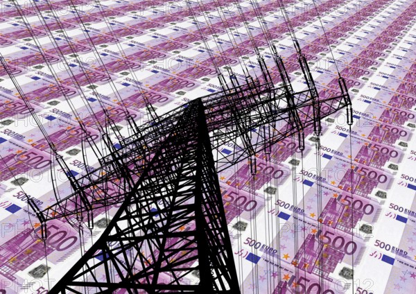 Symbol, Germany, Europe, infrastructure and networks, sabotage, espionage, reliability, hacker attacks, attacks, Russian terror, Ukraine war, network charge system, 5G expansion, data network, profit, loss, Internet connections, data processing, mobile communications, slowness, speed, industry, power grid, accident, security