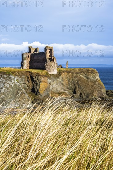 Ruins of Tantallon Castle, North Berwick, East Lothian, Scotland, UK
