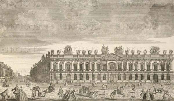 Royal Arsenal and Crown Prince Palace, Berlin, around 1850, Germany, authentic, digitally restored reproduction from a 19th century model, exact date of depiction unknown, historical