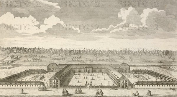 Royal House of Invalides in Berlin, around 1850, Germany, authentic, digitally restored reproduction from a 19th century model, exact date of depiction unknown, historical