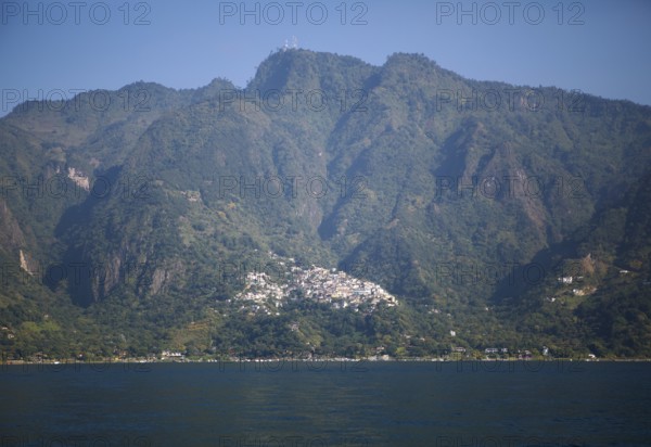 San Juan la Laguna in the mountains, Atitlán, Sololá Department, Guatemala