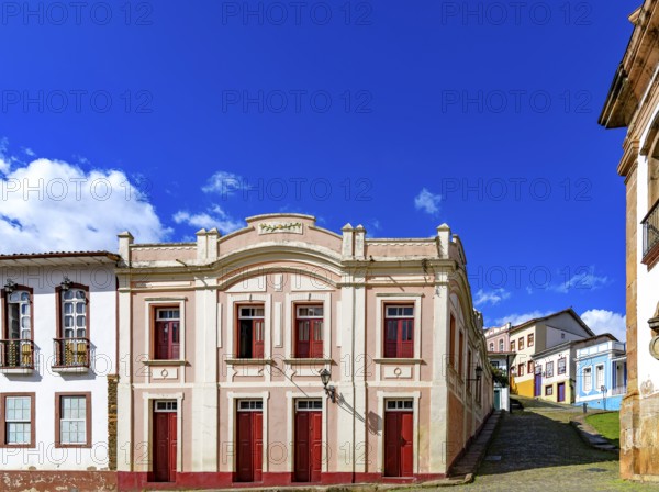 Stepping back in time through the streets and historic mansions of Ouro Preto, Ouro Preto, Minas Gerais, Brazil