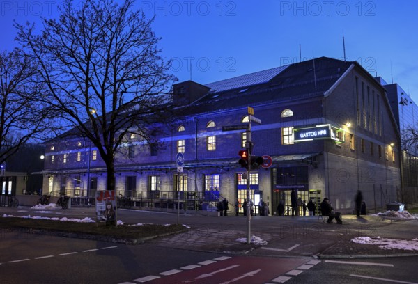 Gasteig HP8, blue hour, cultural center, concert hall, blue hour, Munich-Sendling, Upper Bavaria, Bavaria, Germany