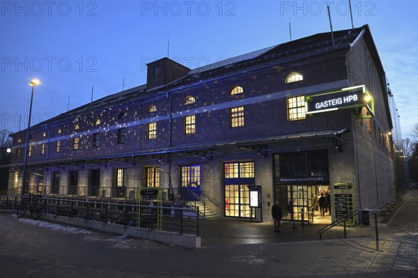 Gasteig HP8, blue hour, cultural center, concert hall, blue hour, Munich-Sendling, Upper Bavaria, Bavaria, Germany
