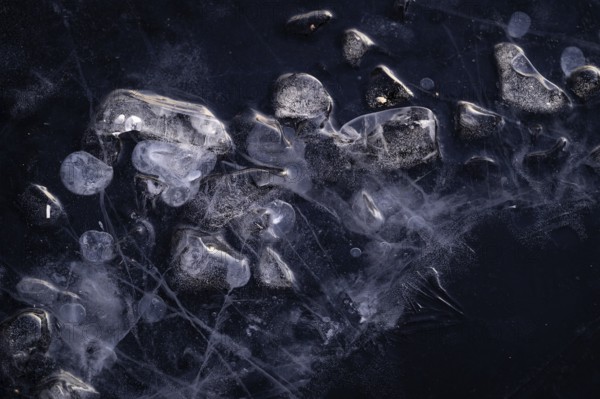 Ice, frozen lake, Finland