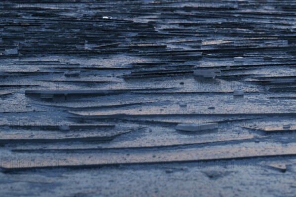 Sliced pieces of ice, blue ice, winter, Finland