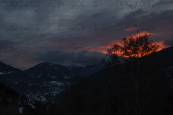 Morning atmosphere, clouds, Radenthein, Carinthia