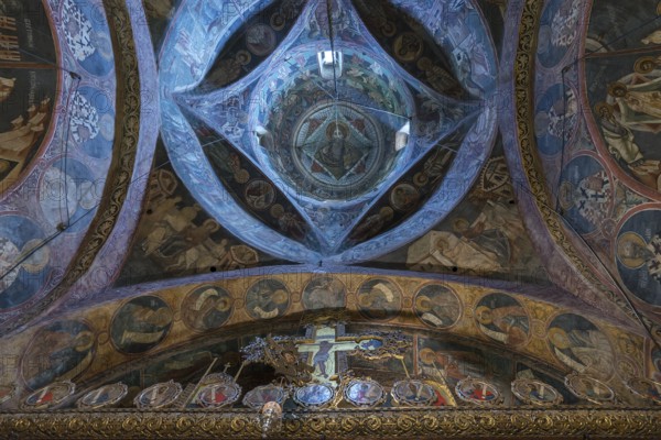 Frescoes in the dome of the Vorone? monastery church, 1547, Vorone?, Buckowina, Romania