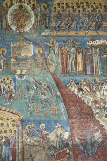 The Jesse root, detail of the Last Judgment wall frescoes, Vorone? Monastery Church, 1547, Vorone?, Romania