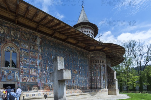 Vorone? monastery church with wall frescoes, 1547, Vorone?, Romania