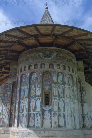 Vorone? Monastery Church of St. George with wall frescoes, 1547, Vorone?, Romania