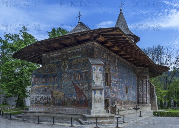 Wall frescoes at the Vorone? monastery church, 1547, Vorone?, Romania