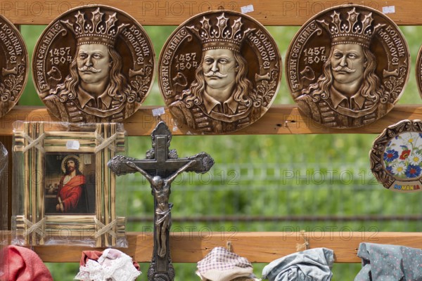 Souvenir stand for tourists in Vorone?, Buckowina, Romania