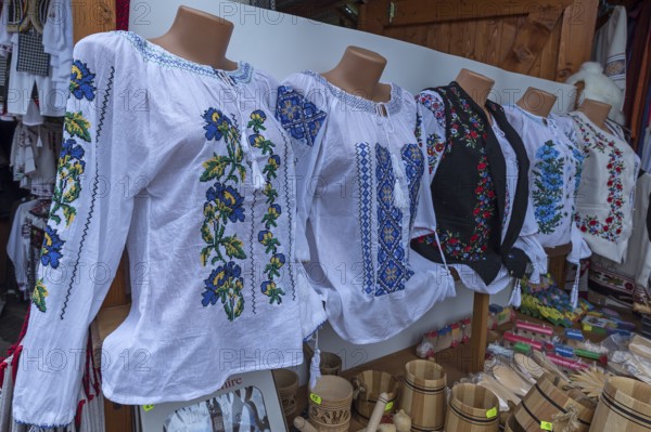 Traditional embroidered blouses as souvenirs, Vorone?, Buckowina, Romania