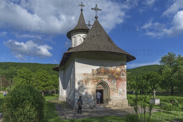 Church of the Exaltation of the Holy Cross, Patrauti monastery from the 15th century, Patrauti, Romania