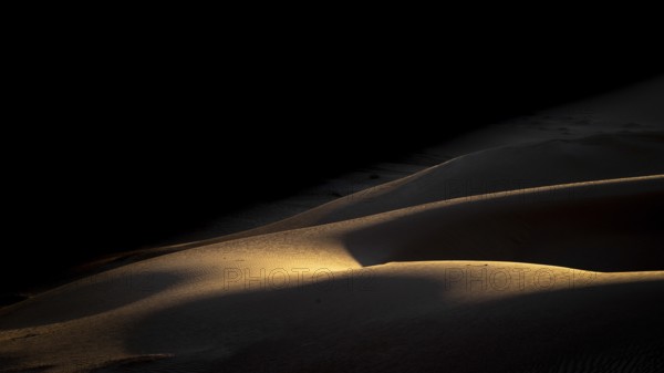 Sand dunes in the Rhub al Khali desert, empty quarter, largest sandy desert in the world, Oman