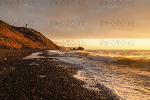 Alexandrovsk Sakhalinsky, Yuzhno Sakhalinsk Island, Russia Far East. Cliffs along the Sea of Okhotsk