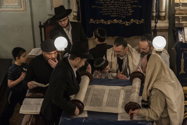 St Petersburg, Russia, Eastern Europe. The Jewish community of St Petersburg at their Synagogue in the historic centre