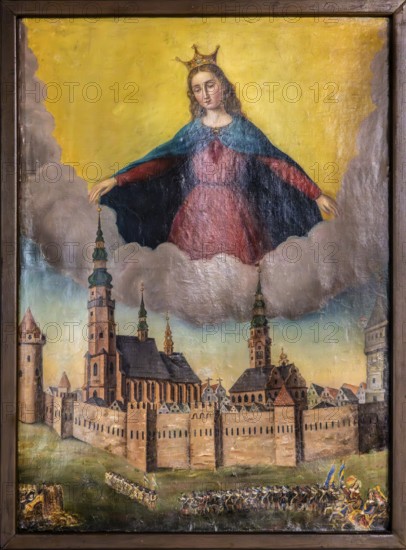 Madonna protects Gliwice against Protestant troops during the siege of the city in 1626, 19th century, Piast Castle Museum, 16th century, Gliwice, Poland