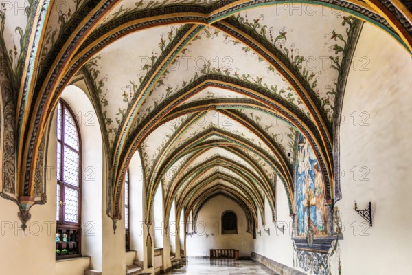 Cloister, Cistercian Abbey of Mogila, 13th century, Nova Huta, Krakow, Poland