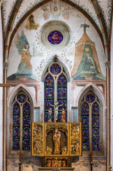 Main altar, Cistercian Abbey of Mogila, 13th century, Nova Huta, Krakow, Poland