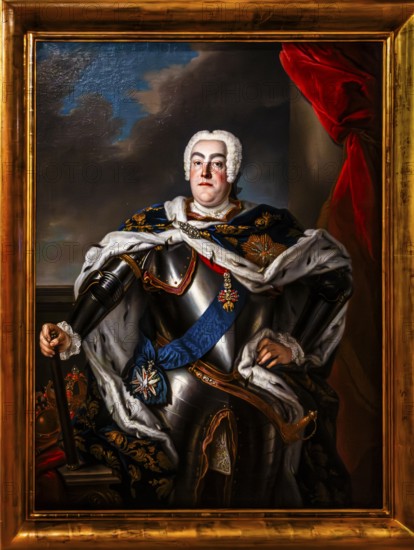 Portrait of August III of Poland, by Louis de Silvestre, around 1750, Czartoryski Museum, 1796, oldest museum in Poland, Krakow, Poland