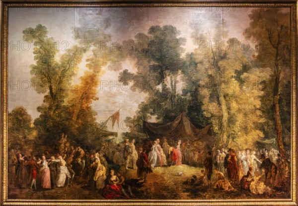 Fair in the park, Jean-Pierre Norblin de la Gourdaine, 1785, Czartoryski Museum, 1796, oldest museum in Poland, Krakow, Poland