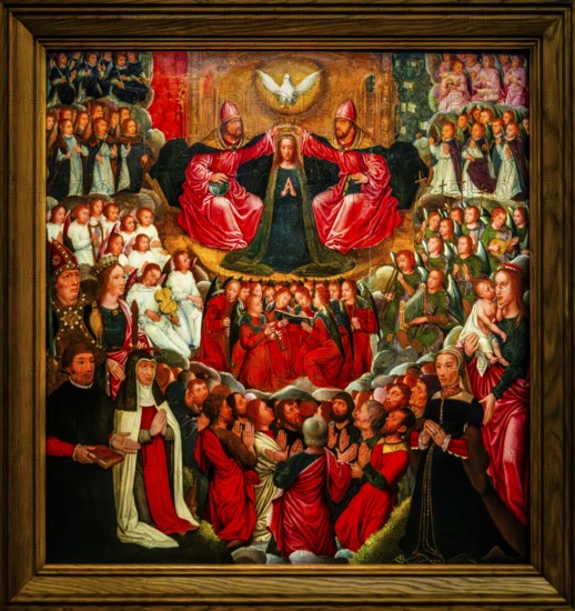 Coronation of the Virgin Mary, Adriaen Issenbrant School, Bruges 1540, Czartoryski Museum, 1796, oldest museum in Poland, Krakow, Poland