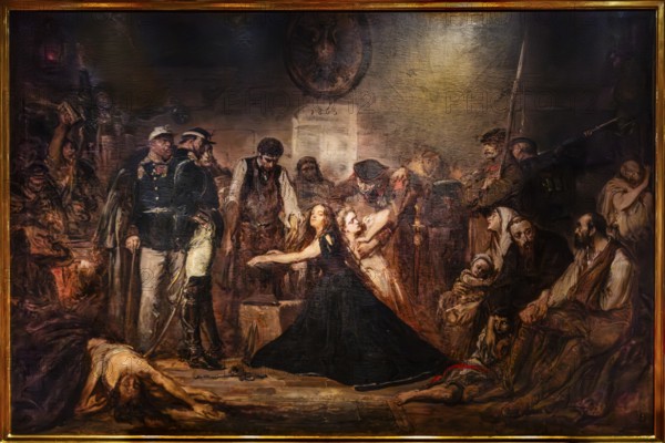 Polonia 1863 — Poland in chains, Jan Mateiko, Krakow 1864, Czartoryski Museum, 1796, oldest museum in Poland, Krakow, Poland