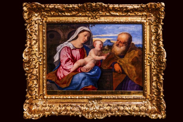 Holy Family, Jacopo Palma il Vecchio, Venice around 1514, Czartoryski Museum, 1796, oldest museum in Poland, Krakow, Poland