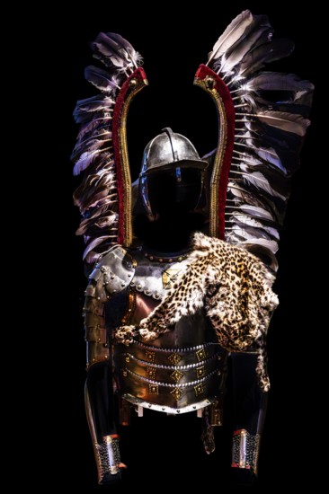 Polish winged hussar armor from the 17th century, were characteristic of the heavy Polish-Lithuanian cavalry, the Hussaria, Czartoryski Museum, 1796, Poland's oldest museum, Krakow, Poland