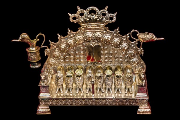 Silver, Prussia 1886, Old Synagogue — Museum of Krakow's Jewish History, 15th century, Kazimierz Jewish Quarter, Krakow, Poland