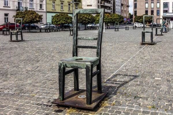 Heroes of the Ghetto Square, place of execution and place of resettlement operations following the dissolution of the Krakow Ghetto in 1943, Podgorze, Krakow, Poland