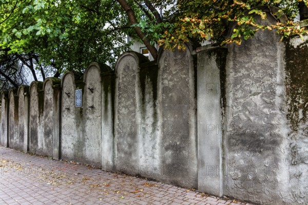 Rest of the ghetto wall, Podgorze district, Krakow, Poland