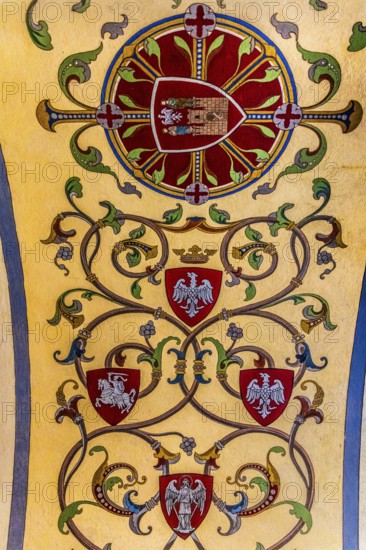 Crypt of the Merits of Poland on Skalka Hill, 1880, in the basement of the Pauliner Basilica, church on the rock, 14th century, Krakow, Poland